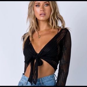 black mesh crop top!